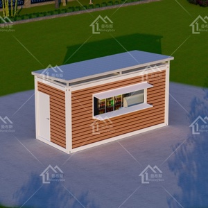 Contenedor de paquete plano multifuncional para negocios móviles, tienda de barbacoas, tienda de aperitivos, construido con Material de Panel sándwich de acero - Product Image 4