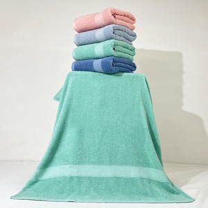 <b>Bath</b> <b>Towel</b> <b>Set</b> 70x140 Cm Pure Cotton Solid Color Skin Friendly Gift <b>Towels</b> Rectangle Shape - Product Image 3