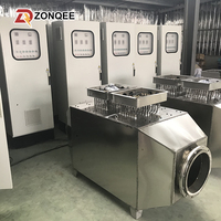 Souffleur industriel en acier inoxydable 20 kW, chauffage électrique pour conduit d'air, pour salle de peinture et séchage, avec composants essentiels incluant moteur et PLC