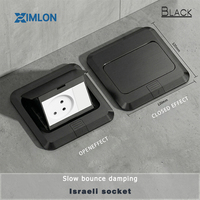 Prise de sol escamotable en acier inoxydable XIMLON, nouvelle génération, pour salle de jeux électroniques, bureau à domicile, étanche, 120 mm, prise de sol dissimulée