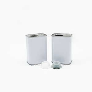 Boîte en fer blanc vide de 250 ml du fabricant pour huile d'olive, aliments, aliments pour animaux, biscuits, chocolat, en fer blanc - Product Image 1