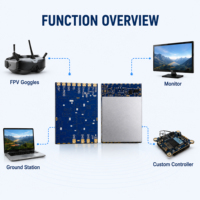 Module récepteur vidéo SFT 6,1-8,5 GHz R8660-SPI, récepteur vidéo FM programmable SPI pour FPV