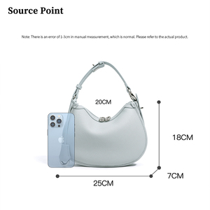 <span class=keywords><strong>Sac</strong></span> à main classique de luxe pour femmes en cuir véritable tressé, <span class=keywords><strong>sac</strong></span> à main demi-lune avec bandoulière réglable, sacs à main à porter sur l'épaule - Product Image 3