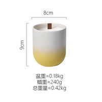 2025 nouveauté luxe mat noir blanc céramique cylindre bougie pot couvercles vides décor à la maison support de navire pour noël autre