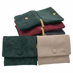 Sobre de joyería de gamuza con logotipo personalizado de terciopelo suave al tacto de alta calidad a <span class=keywords><strong>la</strong></span> moda - Product Image 4