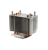 Dissipateur thermique pour CPU en cuivre avec ailettes en aluminium, refroidissement passif pour serveur, éclairage de scène LED et projecteur, sans ventilateur requis