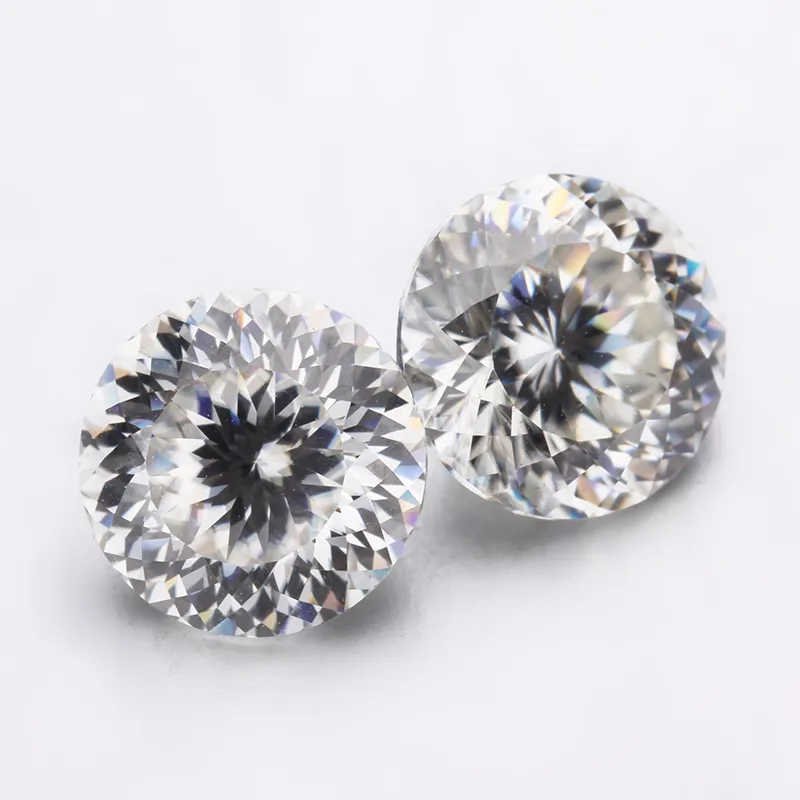 Starsgem עגול צורת 8mm D צבע פורטוגזית לחתוך moissanite loose אבן