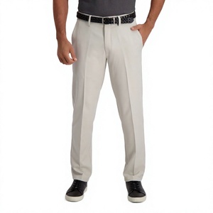 Men's Formal <b>Trousers</b> Pleated Pants Mid Waist Straight Leg <b>Summer</b> Wear Custom Logo Wholesale Rate OEM Custom Fashion Cheap Price - Product Image 2