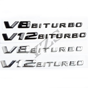 สติกเกอร์ติดข้างรถ V8 <span class=keywords><strong>V12</strong></span> BITURBO ตัวอักษรตราสัญลักษณ์ติดข้างรถ เหมาะสำหรับรถยนต์เมอร์เซเดส-เบนซ์ SL SLK CL S ML GL - Product Image 2