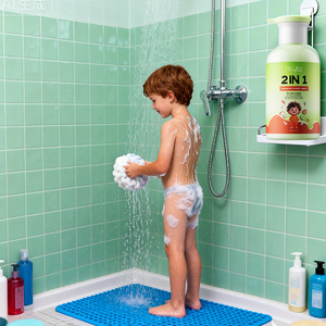 Shampooing 2 en 1 pour enfants de bonne qualité sans paraben avec logo personnalisé pour garçons et filles - Product Image 1