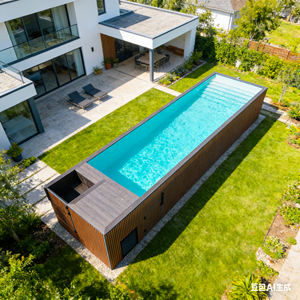 Piscina Prefabricada de Lujo para Exteriores de 12 pies, de Calidad Impresionante, Piscina Contenedor Completa - Product Image 3