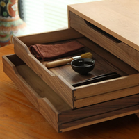 Boîte de rangement de bureau en bois massif, tiroir de bureau, armoire de rangement, décoration intérieure pour certificats, organisateur d'articles divers de bureau