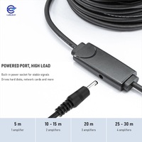 Kabel Ekstensi Aktif USB 3.0 Tipe A ke Micro B Penguat Sinyal 5-30m Panjang Kustom OEM ODM LUNGKAY