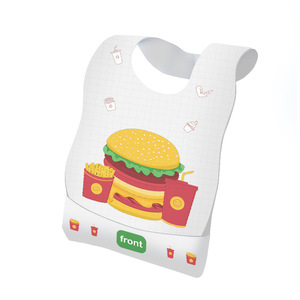 Baby Disposable Bibs 3-Layer Absorbent Waterproof Feeding Bibs For Infants 0-12 Months - Product Image 2