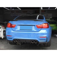 Diffuseur de pare-chocs arrière en fibre de carbone M4 pour BMW F80 M3 F82 F83 M4 2015 - 2019
