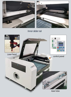 Machine de découpe et de gravure laser CO2 pour bois 80W 700x500mm, équipement de découpe laser pour MDF, contreplaqué et artisanat