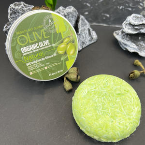 Nouveau Savon Solide Shampoing à l'Olive Transfrontalier, Huile Essentielle, Extraits de Plantes Biologiques, Fait Main, Non Testé sur les Animaux, Hydratant, Anti-Pelliculaire pour Cheveux Secs - Product Image 4