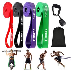 Banda elástica deporte resistencia logo bandas de ejercicio larga resistencia fitness bandas de goma conjunto - Product Image 4