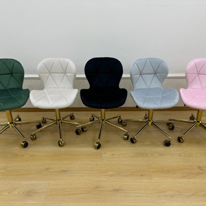 เก้าอี้หมุนปรับระดับความสูงได้ทันสมัย สีชมพู วัสดุไนลอน ระบายความร้อน เหมาะสำหรับห้องรับประทานอาหาร - Product Image 2