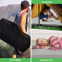 AIDI Couverture amovible portable de haute qualité Rouleau dans une boîte Surmatelas de camping pour le camping Design ergonomique Lit de voiture