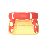 Conte de fées Style tout-petits Non toxique PVC Air Canapé Fauteuil Intérieur Portable Dessin Animé Blow Up Chaise Champignon Gonflable Enfants Canapé