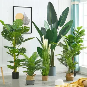 Popular Multi-height Multiple Height 2ft 3ft 4ft 5ft 6ft 7ft 8ft Indoor Home Ornamental Small Big Artificial Plants for Sale