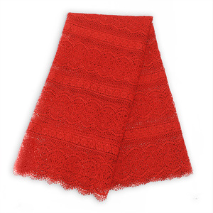 Poliestere africano Svizzero Collare Del Crochet Del Merletto Del Ricamo Del Tessuto Chimico del Tessuto Paillettes Tessuto di Pizzo - Product Image 5