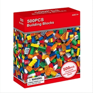 Classic 500PCS Multi-Color Plastic Brick <b>Blocks</b> Compatible Brand Education Set for DIY Construction Toys - Product Image 1