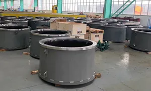 Fabbricazione su ordinazione della saldatura del piatto del acciaio al carbonio dell'acciaio dolce delle parti di macchine del metallo di grandi dimensioni di servizi dell'oem