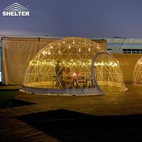 Dôme de jardin transparent, tentes dômes transparentes de 4-5-6 m de diamètre