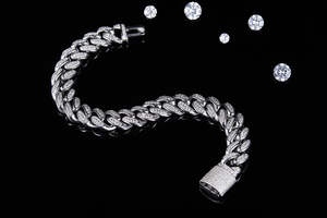 Bracelet Tennis Femme en Argent Sterling Moissanite Style Cubain Tendance Plaqué Rhodium – Élégant et Classique – Nouvelle Collection - Product Image 5