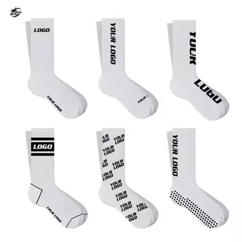 Professional Manufacturer custom cotton print crew socks sports sock custom embroidery designer custom logo socks