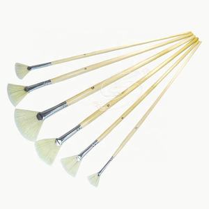 Éventail de <span class=keywords><strong>peinture</strong></span> à l'<span class=keywords><strong>huile</strong></span> à poils de sanglier, accessoires pour art, vente en gros, brosses à poils de sanglier, pour artiste - Product Image 2