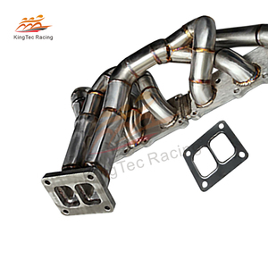 Colector de escape Turbo único N54 de montaje superior T4 para <span class=keywords><strong>BMW</strong></span> E90 E91 E92 E93 335i 335Xi 335 <span class=keywords><strong>XDRIVE</strong></span> 2006 2007 2008 2009 2010 Kit - Product Image 3