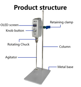 <span class=keywords><strong>Agitador</strong></span> de Laboratorio AM110W-O 20L, Mezclador Electrónico de Velocidad Constante para Alimentos, Pintura, Crema, Cosméticos y Líquidos Viscosos - Product Image 4