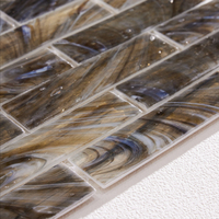 Bande mosaïque en verre massif, carrelage mural translucide pour cuisine et salle de bains, nouvel arrivage