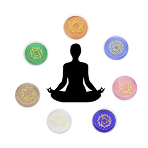 Bộ đá thạch anh nguyên khối khắc bảy luân xa, đánh bóng, cân bằng toàn diện, hỗ trợ chữa lành Reiki, biểu tượng luân xa nam, bộ đá cầm tay - Product Image 4