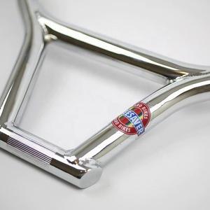 Manillar personalizado <span class=keywords><strong>BMX</strong></span> para <span class=keywords><strong>bicicleta</strong></span>, manillar cromado, brillante, 25,4x680mm, venta al por mayor - Product Image 6