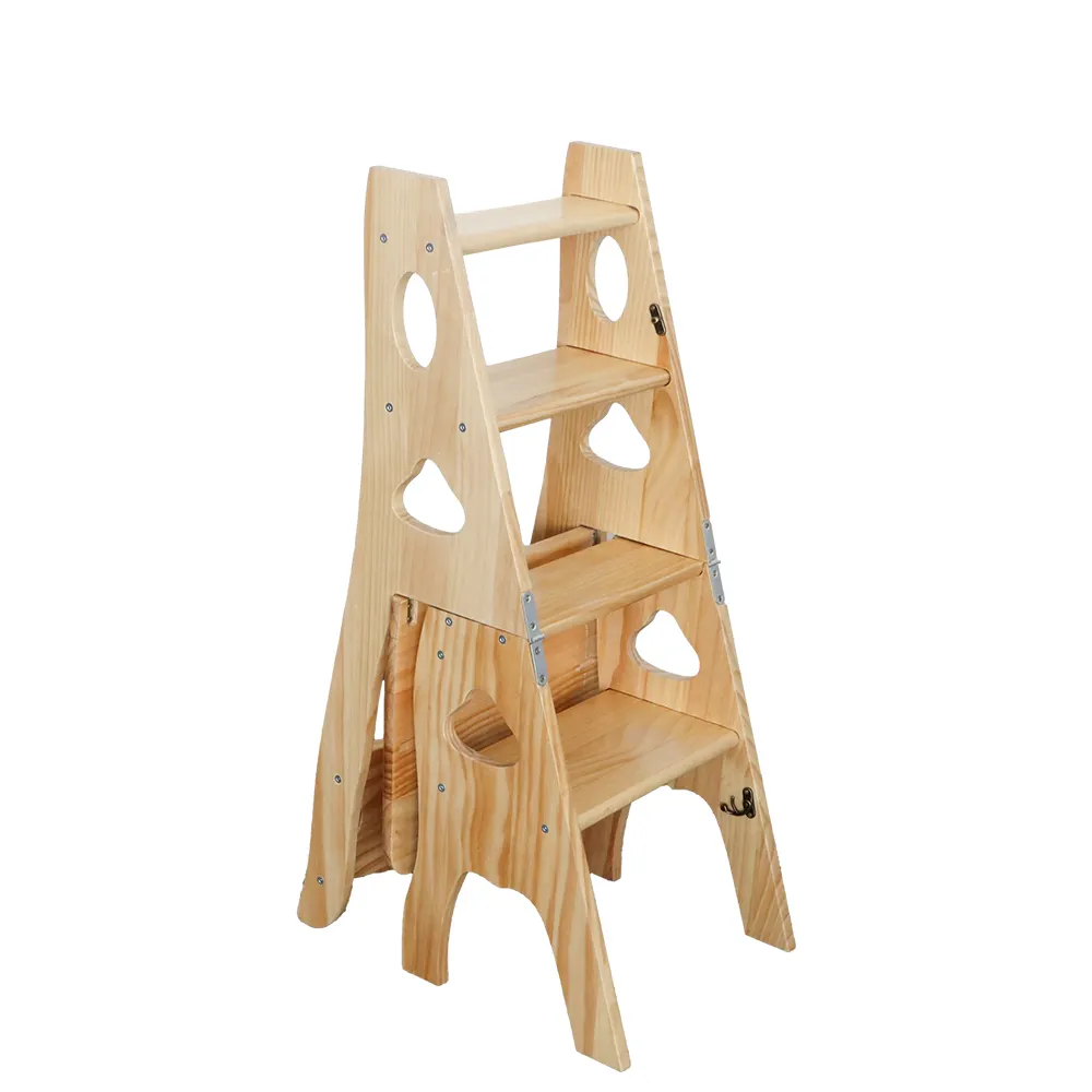Оптовая продажа, стулья двойного назначения, складной деревянный стул, деревянные стулья