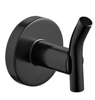 Accessoires de salle de bain contemporains en laiton noir mat Suite d'articles sanitaires avec porte-serviettes et porte-serviettes élégants