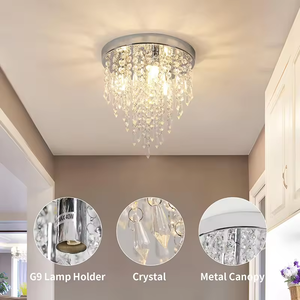 Hiện Đại Bắc Âu trang trí LED Đèn Chùm Pha Lê Trần sang trọng Lustre đèn chùm ánh sáng cho khách sạn phòng khách - Product Image 4