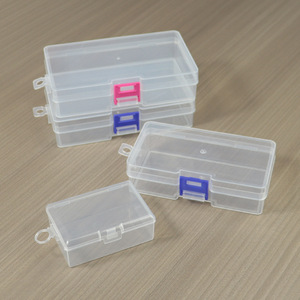 Rectangular Transparent Plastic Storage <b>Box</b> With Lid For Office Organizer Component Parts <b>Packaging</b> <b>Small</b> Size - Product Image 2