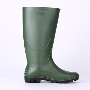 Lightweight PVC Knee <strong>Wellies</strong> Rain Boots Waterproof Anti-slip Oil Chemical Resistant for Men Gardening - Product Image 4