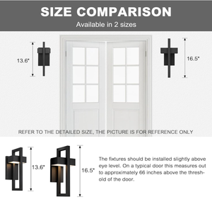 Appliques murales d'extérieur moderne extérieur LED applique murale extérieure éclairage 13.6 pouces pour <span class=keywords><strong>maison</strong></span> porte d'entrée porche garage patio - Product Image 4