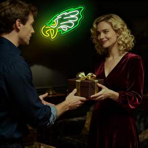 Enseigne néon LED Aigles, idéale pour la décoration murale de chambre, dortoir, ou « man cave », cadeau de Noël ou d'anniversaire pour les fans - Product Image 5