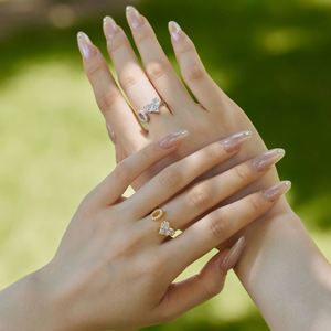 Dylam Open <b>Adjustable</b> A-Z Alphabets 925 <b>Sterling</b> <b>Silver</b> 0.75 Ct Heart Love Initial O Engagement Wedding Band Promise <b>Rings</b> - Product Image 2