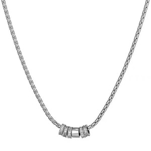 Punk Style Zirkon <span class=keywords><strong>Ring</strong></span> Anhänger Halskette Frauen Licht Luxus personal isierte, vielseitige Edelstahl Männer Halskette - Product Image 5