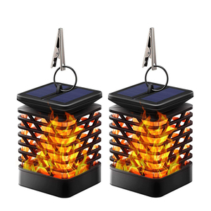 Gancio appeso Senza Fili <span class=keywords><strong>Solare</strong></span> del Giardino Flickering Torce Fiamme Luci di Candela <span class=keywords><strong>Lanterna</strong></span> Esterna per la Tabella Percorso Decorazione - Product Image 1