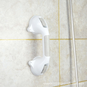 Barre d'appui à ventouse Cookmoon H206-1 bleue, capacité de charge 35 kg, poignée de sécurité pour salle de bain, sans perçage - Product Image 3
