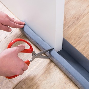 Door Bottom Sealing Strip 93x10cm Gray Soundproof Windproof Insect Proof For Door - Product Image 1